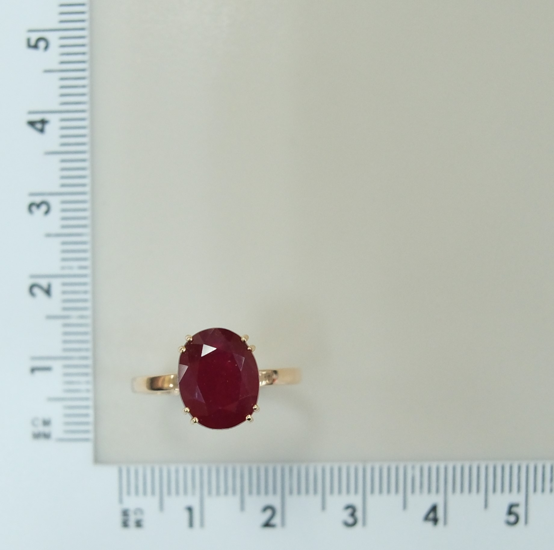 Серебряное кольцо с рубином